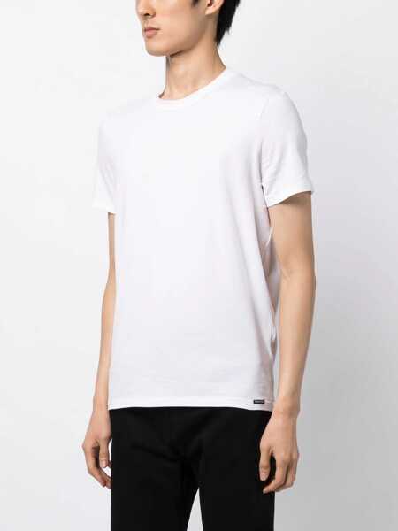 Tricouri Tom Ford Cotton underwear T-shirt White Barbati (BM 17408253) 3