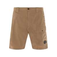 Pantaloni C.P. Company Brown Cotton Shorts Barbati