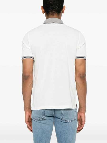 Tricouri Polo Emporio Armani Emporio Armani Piqu Polo Shirt WHITE Barbati (BM 17411889) 3