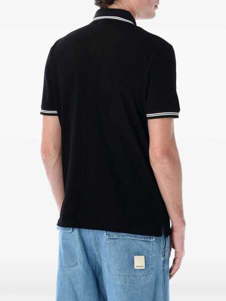 Tricouri Polo Emporio Armani Emporio Armani Piqu Polo Shirt Black Barbati (BM 17411898) 2