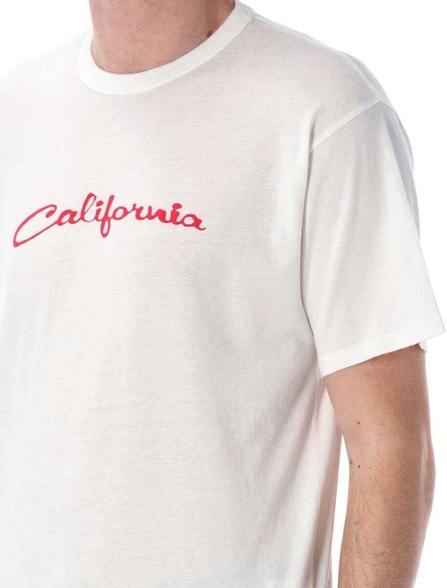 Tricouri ERL Erl California T-Shirt WHITE Barbati (BM 17411916) 3