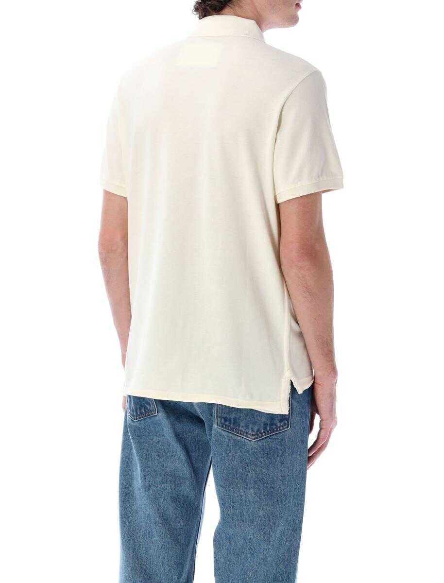 Tricouri Polo ERL Erl Polo Shirt DIRTY WHITE Barbati (BM 17411919) 2