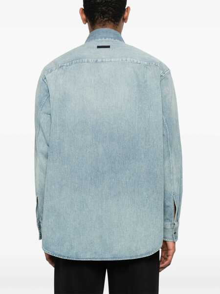 Camasi de blugi FEAR OF GOD Fear Of God Denim Button Up Shirt INDIGO 2 Barbati (BM 17411937) 4