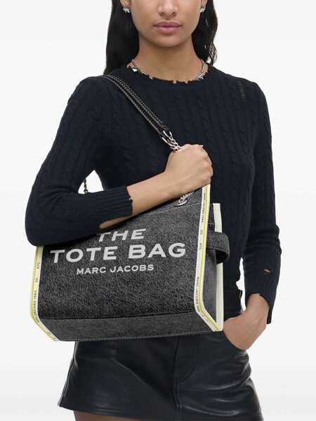 Genti de umar Marc Jacobs Marc Jacobs The Denim Chain Medium Tote Shoulder Bag GRAY Femei (BM 17412246) 2