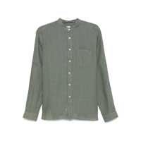 Camasi Xacus Linen Shirt In Olive Green Barbati