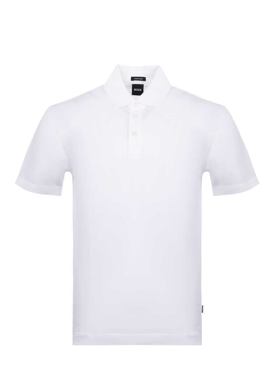 Camasi Hugo Boss Boss  T-Shirts And Polos WHITE Barbati (BM 17412804) 1