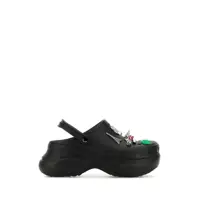 Sandale Balenciaga Black Leather Sandals Barbati