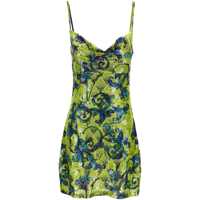 Rochii Versace Jeans Couture Mini Dress Green Pattern Femei