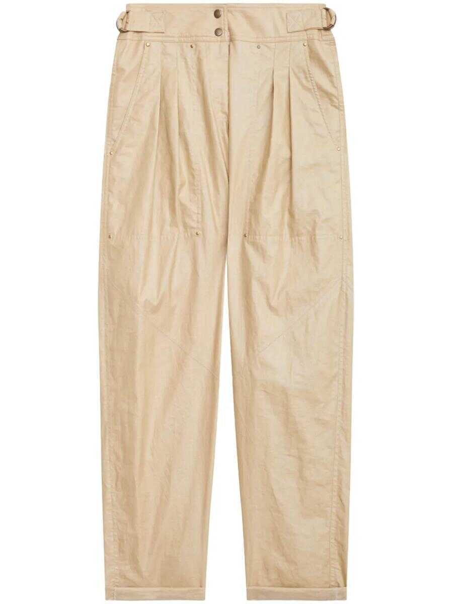 Pantaloni casual Isabel Marant Isabel Marant Fidji Pants Beige Femei (BM 17413620) 1