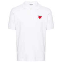 Tricouri Comme Des Garçons Play Unisex T-Shirt Red Emblem Knit Clothing Barbati