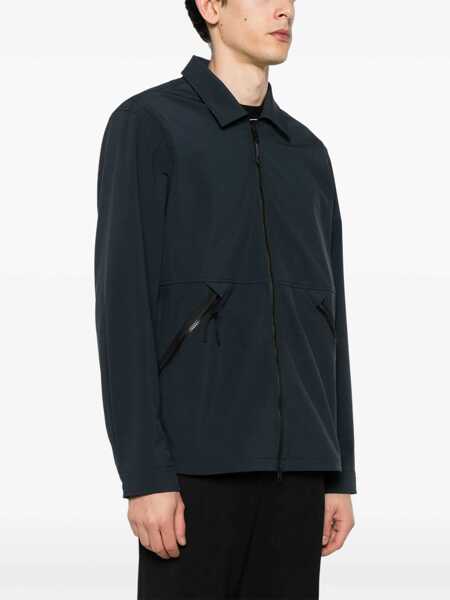 Geci Woolrich Woolrich Soft Shell Overshirt Clothing 3989 MELTON BLUE Barbati (BM 17414535) 3