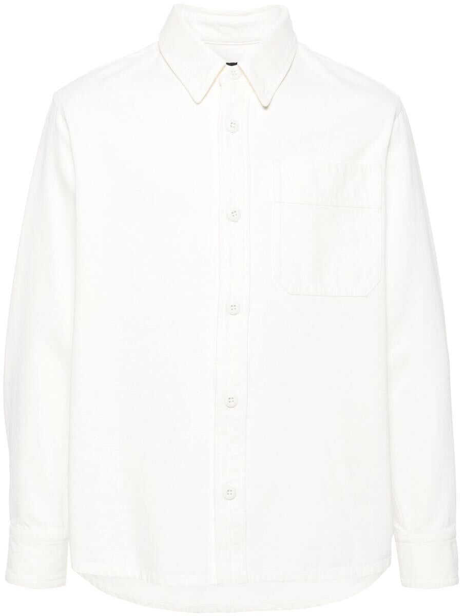 Camasi A.P.C. A.P.C. Surchemise Basile Brodee Poitrine Clothing WHITE Barbati (BM 17415354) 1