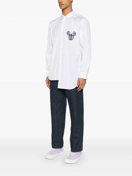Camasi Comme des Garons Comme Des Garons Mens Shirt Woven Clothing WHITE Barbati (BM 17416392) 3