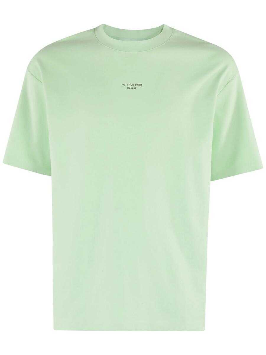 Tricouri DRLE DE MONSIEUR Drle De Monsieur Le T-Shirt Slogan Classique Clothing LIGHT GREEN Barbati (BM 17416899) 1