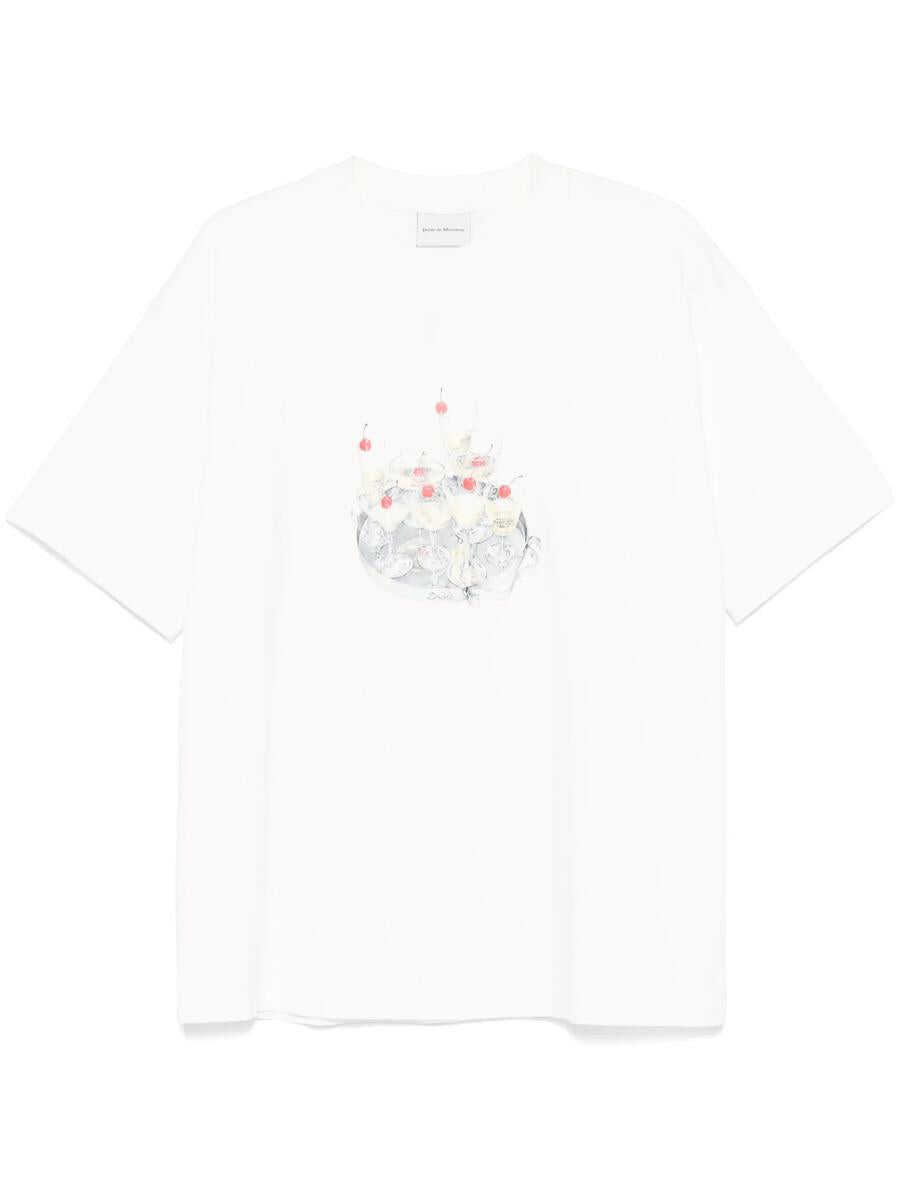 Tricouri DRLE DE MONSIEUR Drle De Monsieur Le T-Shirt Cocktails Clothing WHITE Barbati (BM 17416914) 1