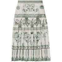 Fuste Fabiana Filippi White Silk Skirt Femei