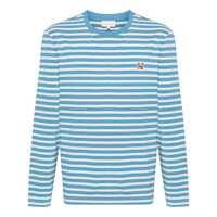 Tricouri Maison Kitsuné Fox Head Patch Regular Marin T-Shirt Clothing Barbati