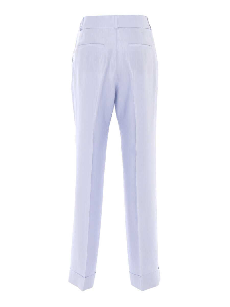 Pantaloni casual Peserico Peserico Pants BLUE Femei (BM 17420004) 2