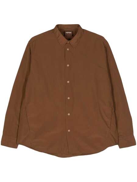 Camasi Aspesi Aspesi Camicia Cassel Clothing BROWN Barbati (BM 17420562) 1