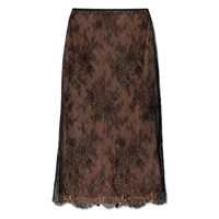 Fuste Self-Portrait 'Black Lace Midi' Skirt Femei