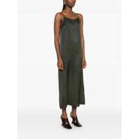 Imbracaminte UMA WANG Dama - Rochii UMA WANG Anaya Green Long Dress With Adjustable Spaghetti Straps In Silk Woman GREEN Femei (BM 17421516) - B-mall.ro