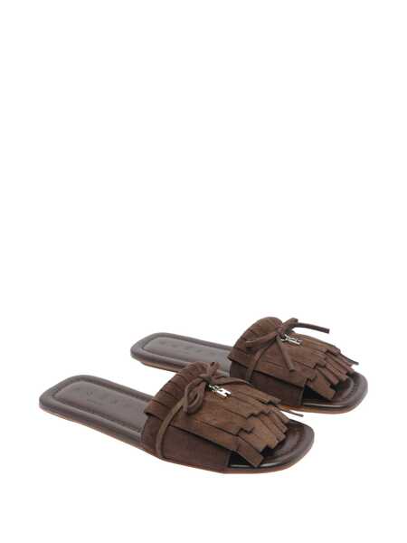 Sandale Hogan H685 FRINGED SANDALS Brown Femei (BM 17421999) 2