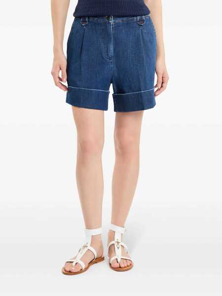 Pantaloni scurti Fay CHINOS SHORTS Blue Femei (BM 17422023) 3