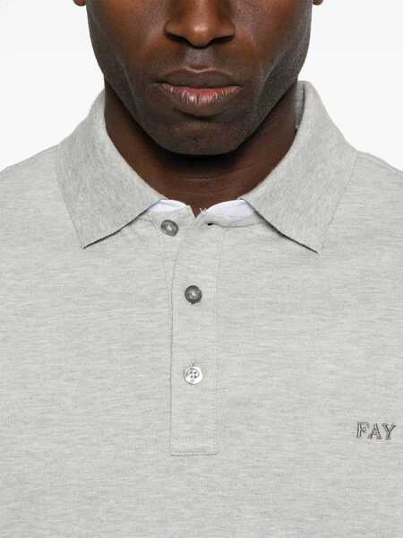 Tricouri Polo Fay PIQUET POLO Brown Barbati (BM 17422035) 4