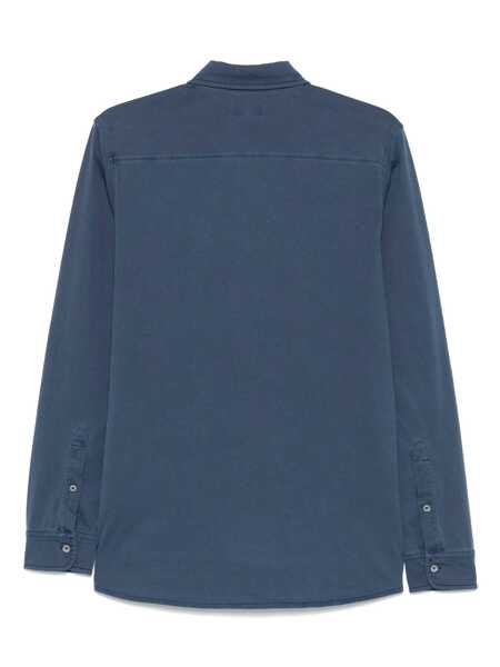 Camasi casual Fay FAY JERSEY TINTO FROSTED SHIRT Blue Barbati (BM 17422050) 2