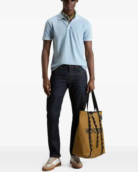 Tricouri Polo Woolrich Mackinack Polo Shirt BABY BLUE Barbati (BM 17422117) 2