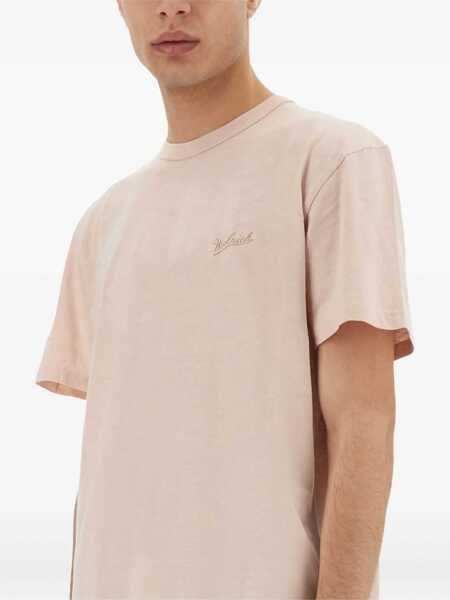 Tricouri Woolrich Flamed Cotton T-Shirt PINK Barbati (BM 17422126) 3