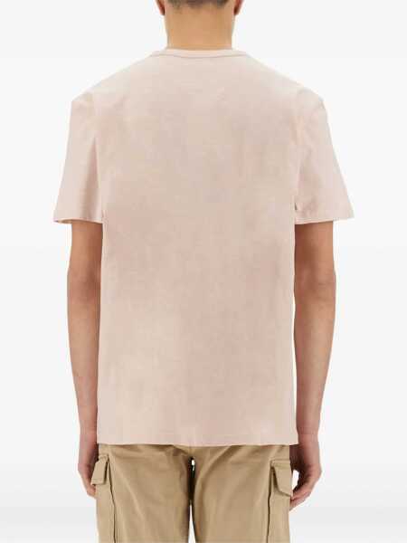 Tricouri Woolrich Flamed Cotton T-Shirt PINK Barbati (BM 17422126) 4