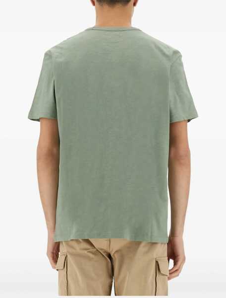 Tricouri Woolrich Flamed Cotton T-Shirt GREEN Barbati (BM 17422159) 3