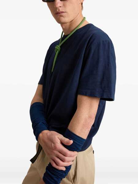 Tricouri Woolrich Flamed Cotton T-Shirt BLUE Barbati (BM 17422177) 5