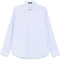 Camasi casual Striped Shirt With Silk Printed Insert Barbati
