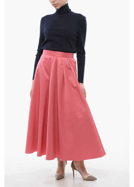Fuste lungi Dior Flared Midi Skirt With Petticoat Pink Femei (BM 17422300) 4