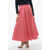 Dior Flared Midi Skirt With Petticoat Pink