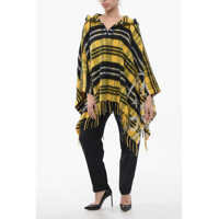 Imbracaminte Dior Dama - Paltoane Dior Plaid Check Alpaca Blend Poncho With Hood Yellow Femei (BM 17422339) - B-mall.ro