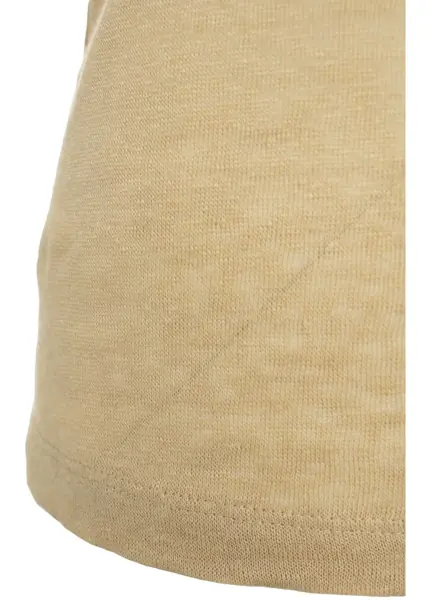 Tricouri Otto d ame Linen tank top Beige Femei (BM 17422408) 4
