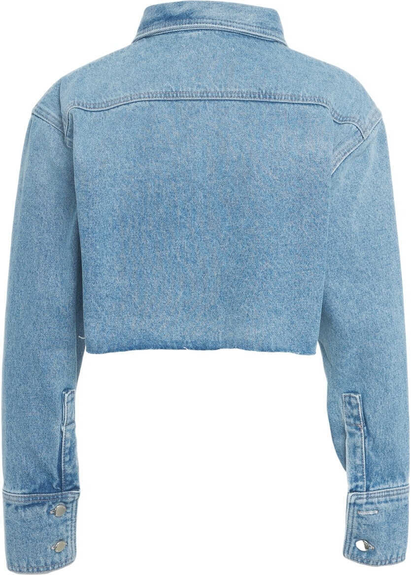 Camasi de blugi Icon Denim Cropped denim shirt Amber Blue Femei (BM 17422438) 3