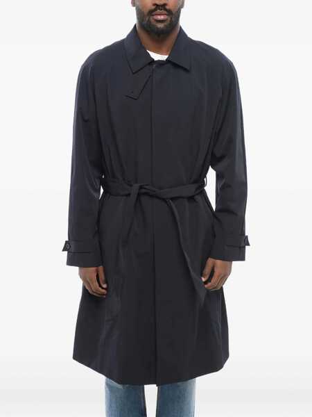 Paltoane Armani Giorgio Nylon Trench Coat With Belt Blue Barbati (BM 17422522) 2