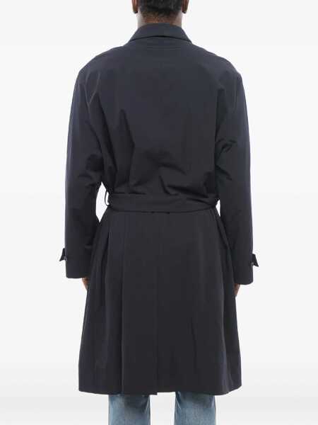 Paltoane Armani Giorgio Nylon Trench Coat With Belt Blue Barbati (BM 17422522) 3