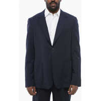 Sacouri Lanvin Light Wool Blazer With Patch Pockets