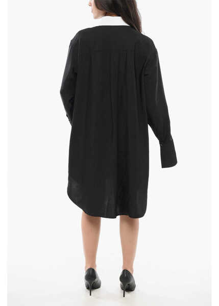 Camasi elegante Loewe Viscose Chemisier Dress Black Femei (BM 17422564) 2