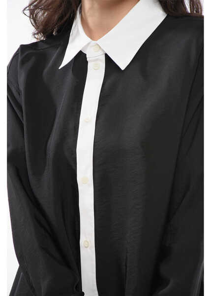 Camasi elegante Loewe Viscose Chemisier Dress Black Femei (BM 17422564) 3