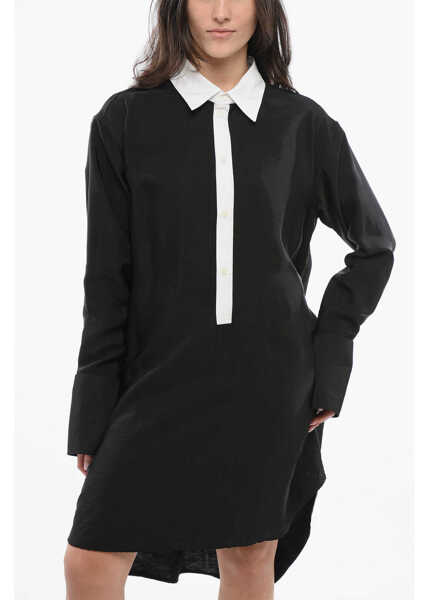 Camasi elegante Loewe Viscose Chemisier Dress Black Femei (BM 17422564) 4