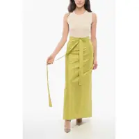 Imbracaminte Dior Dama - Fuste lungi Dior Silk Wrap Skirt With Draped Detail Green Femei (BM 17422600) - B-mall.ro