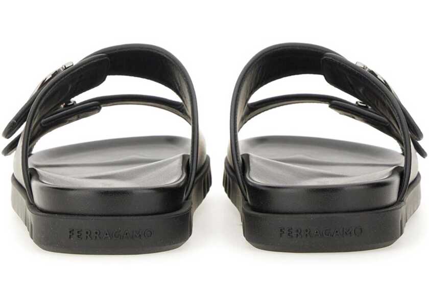 Sandale Ferragamo Double-Strap Sandal BLACK Barbati (BM 17422762) 3