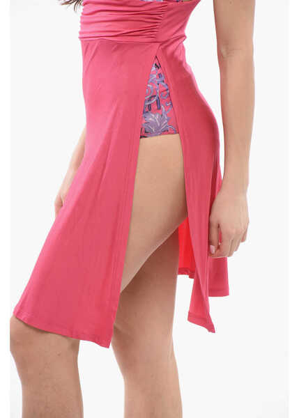 Rochii elegante Versace Jeans Couture Sleeveless Dress With Barocco Motif Pink Femei (BM 17422870) 3