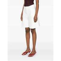 Imbracaminte Victoria Beckham Dama - Pantaloni casual Victoria Beckham Victoria Beckham Coulotte Fold Detail WHITE Femei (BM 17423421) - B-mall.ro